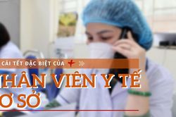 Lực lượng y tế cơ sở làm việc xuyên Tết phục vụ bệnh nhân F0