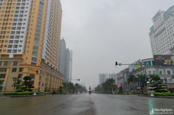 Cảnh bình yên của TP. Vinh trong sáng mùng Một tết