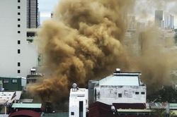 Nhà hàng ở trung tâm Đà Nẵng bốc cháy ngùn ngụt ngày mùng 3 Tết
