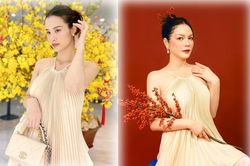 3 mỹ nhân cùng đụng độ kiểu áo yếm tôn vòng 1 nóng bỏng