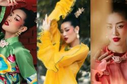 Hoa hậu Khánh Vân tung bộ ảnh áo dài đẹp như tranh, lấy cảm hứng từ không khí lễ hội