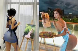 Khoe ảnh ngồi vẽ, nữ gymer làm netizen 'đứng ngồi không yên'