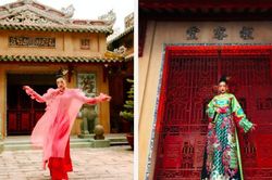 Hội chị em 'ghim' ngay cách diện áo dài du xuân như Khánh Vân