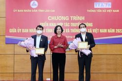 Thông tấn xã Việt Nam và UBND Lào Cai tăng cường hợp tác truyền thông năm 2022
