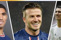 Beckham, Di Maria và top sao từng khoác áo Real lẫn PSG