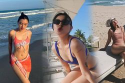 Tú Hảo diện toàn đồ bơi 'hot hit', tự tin khoe vòng 1 mini