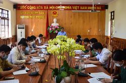 Nghe báo cáo triển khai tiến độ thực hiện dự án hồ chứa nước Ta Hoét