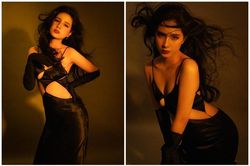 'Gái một con' Thiên An chiêu đãi fans bằng vóc dáng cực 'nghệ'