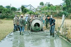 Hơn 42.500 ngày công tham gia xây dựng NTM