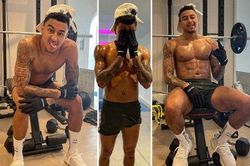 Quá rảnh rỗi, Lingard khoe thân hình lực lượng trong phòng gym