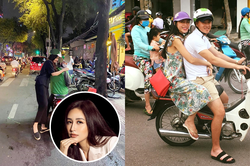Bắt gặp sao Việt vi vu xe máy: Không hào nhoáng xa hoa, chỉ thấy bình dị gần gũi
