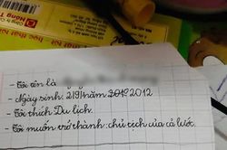 Học sinh viết về nghề nghiệp mơ ước nhưng lại phạm lỗi