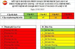 Lào Cai ghi nhận 1.525 ca mắc Covid-19