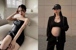 Mang bầu lần 2, con gái Minh Nhựa chăm thả dáng đẹp 'hết nấc'