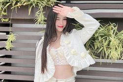 Quỳnh Kool diện croptop ren khoe vòng eo nuột nà