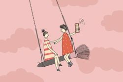 Tôi chỉ mẹ dưỡng da, chỉnh hình trên điện thoại
