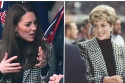 Đâu chỉ Hoàng tử George giống Công nương Diana, Công nương Kate cũng cố ý mặc như mẹ chồng