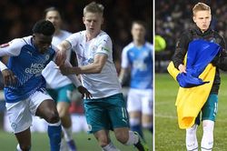 Zinchenko đeo băng đội trưởng của Man City ở FA Cup