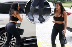 'Bản sao Kim Kardashian' diện bra sexy, không hẹn hò Kanye West vẫn dính nhau như sam