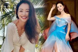 Jennifer Phạm nhiều năm trung thành với kiểu váy này
