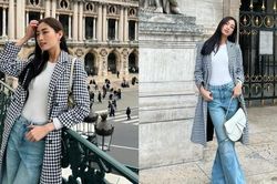 Hoa hậu Lương Thùy Linh thả dáng trên đường phố Pháp