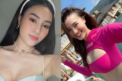 Góc máy chênh chút thôi là Ninh Dương Lan Ngọc đã 'chiếu tướng' khán giả với núi đôi căng đầy
