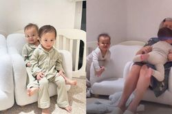 Hồ Ngọc Hà khoe khoảnh khắc đáng yêu hết nấc: Leon làm trò với bố, Lisa nũng nịu bà nội