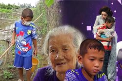 NS Thoại Mỹ khóc nghẹn trước cậu bé 9 tuổi mồ côi, làm trụ cột gia đình
