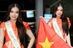 Trần Hoài Phương rạng rỡ lên đường sang Ai Cập dự thi Miss Eco International