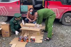 Truy đuổi, bắt đối tượng vận chuyển 200 hộp pháo nổ trên Quốc lộ 9