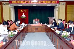 Hội nghị Ban Thường vụ Tỉnh ủy kỳ thứ 19