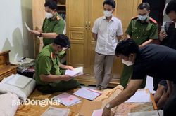 Triệt phá đường dây sản xuất dầu nhớt giả