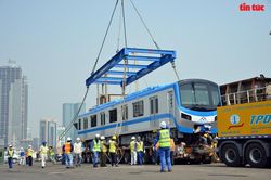 TP Hồ Chí Minh: Thêm 2 đoàn tàu metro Bến Thành – Suối Tiên cập cảng Khánh Hội
