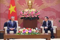 Chủ tịch Quốc hội Vương Đình Huệ tiếp lãnh đạo Tập đoàn Erex, Nhật Bản