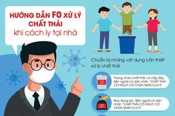 Hướng dẫn F0 xử lý chất thải khi cách ly tại nhà