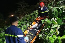 Cứu thiếu niên ngã xuống vực trên bán đảo Sơn Trà