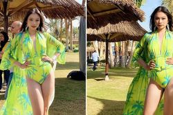 Đại diện Việt Nam lọt top 10 phần thi trang phục đi biển tại Miss Eco International 2022