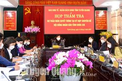 Thẩm tra dự thảo nghị quyết trình tại kỳ họp chuyên đề