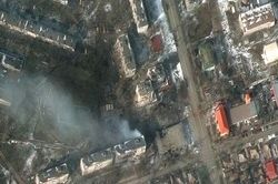 Ảnh vệ tinh cho thấy thiệt hại nặng ở Mariupol do Nga pháo kích