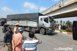 Tại nạn giao thông dưới chân cầu Hóa An, 1 người tử vong