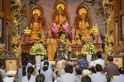 Lễ cầu siêu tại Lào tưởng nhớ các anh hùng liệt sỹ hy sinh tại đảo Gạc Ma