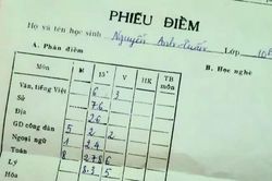Bố khoe ngày xưa học giỏi nhất lớp, con trai vô tình tìm thấy bảng điểm lớp 10 của bố, đọc xong mà muốn 'ngất tại chỗ'