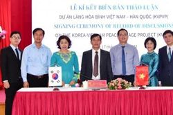 Chính trị - Xã hội Chính trị - Xã hội Ký kết dự án Làng hòa bình Việt Nam – Hàn Quốc