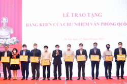 Tổng Thư ký Quốc hội, Chủ nhiệm Văn phòng Quốc hội Bùi Văn Cường dự Hội nghị triển khai nhiệm vụ năm 2022 của Khối thi đua các Bộ, ngành tổng hợp
