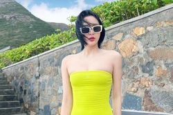 Hiền Hồ khoe dáng cực nuột ở resort 6 sao tại Ninh Thuận