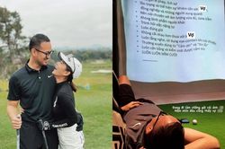 'Nổ mắt' ghen tị với pha nịnh vợ của ông xã MC Thu Hoài