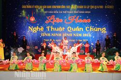 Khai mạc liên hoan nghệ thuật quần chúng tỉnh Ninh Bình năm 2022