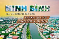 Ninh Bình sau 30 năm tái lập tỉnh: Thành tựu lớn, toàn diện và tự hào
