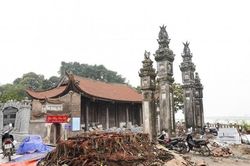 Hà Nội: Thanh tra việc chặt cây khi tu sửa đình Chèm
