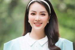 Á hậu Thụy Vân không lo lắng khi chồng đi đánh golf